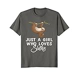 Just A Girl Who Loves Sloths T-shirt Gift