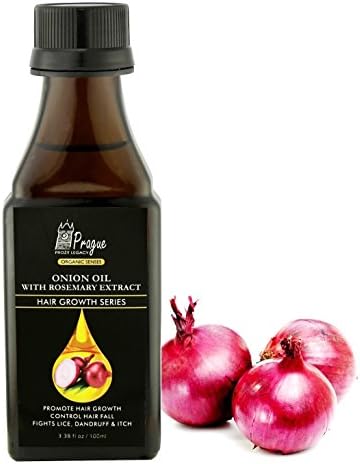 Prague Onion with Rosemary, Jojoba, Bhingraj, Amla Essential and Vitamin E Hair Oil