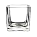 CYS EXCEL Glass Cube Vase, Cubic Flower Vase, Squared Votive Candle Holder, Centerpiece Cubed Vase, Pack of 12