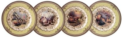 Buy Spode Thomas Kinkade Cottage Set Of 4 Accent 8 Inch Plates