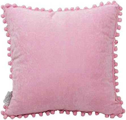 Urban Loft by Westex Hypoallergenic Pillow, Nursery Décor for Infants, Toddlers & kids, 18" x 18", Pompom Pink 12 Piece