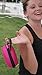 CASEBUDi Oval Hard Shell Headphone Carrying Case | Travel Pouch Protection Compatible with Foldable Headphones | Pink Ballistic Nylon