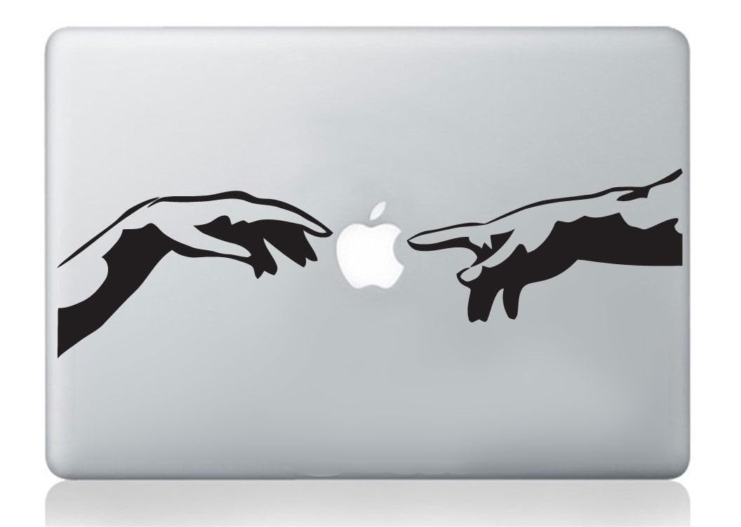 Michelangelo Creation of Adam Italian Hands mac Sticker Apple MacBook Compatible Laptop Decal Art Vinyl Art