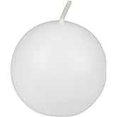 2 Inch White Ball Candles