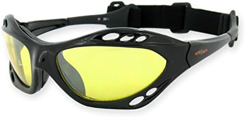 Sos Gripz Riders / Slider Sunglasses, Frame - Shiny Black Tr-90 / Lens - Pc Z87.1