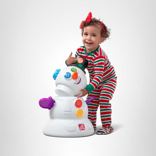 STEP2 MY FIRST SNOWMAN, KIDS HOLIDAY DECORATIVE CHRISTMAS TOY, 15-PIECE ACCESSORY KIT, LIGHTS AND SOUNDS, TODDLERS 18-MONTHS+