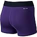 Nike Women's Pro Cool 3-Inch Training Shorts (Court Purple/Black/White/Small)