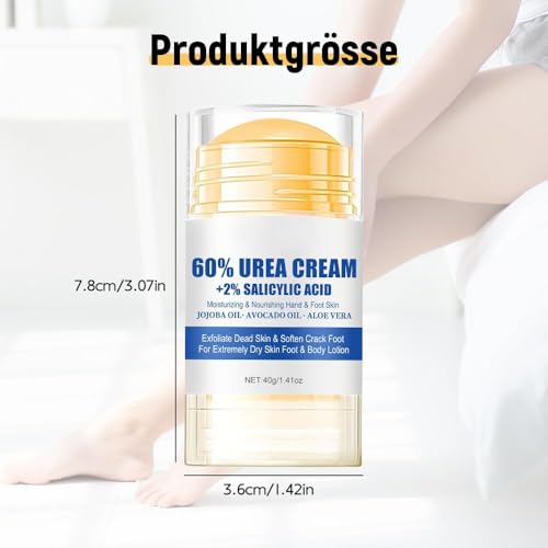 2025 Nuevo Crema Hidratante para Pies, Repara e Hidrata los Pies Secos y Agrietados, Exfoliating Moisturizing Foot Ointment, 40 ml (1)
