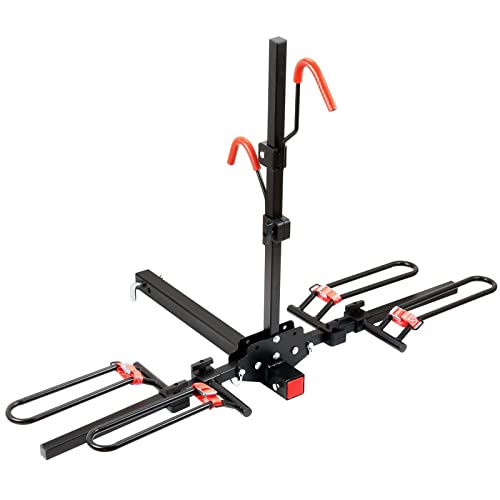 Bicycle Carrier Foldable Hitch Mount Bike Rack Platform Style 2Bike