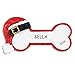 Personalized Santa Hat Dog Christmas Ornament