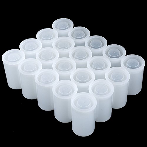 CTKcom 35MM Film Canisters(24 pack)- Tight Sealing Lids on All Canisters for Travel or Small Storage and Geocaching, 24 pack(White) - Thumbnail 2