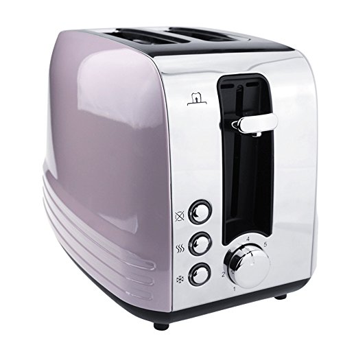 2-Slice Fully Automatic Toaster Stainless Steel With Dust Cover 3.5Cm Extra Wide Slots Removable Crumb Tray Auto Shut-Off High Lift Lever