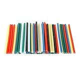 6 Colors 60 Sticks in Package Mini Hot Melt Glue Sticks ( Red , Green , Blue , Clear , Black , Yellow , 7mm X 150mm Each ) For Mini Hot Melt Glue Gun (20 W)
