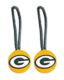 NFL Green Bay Packers Sports Team Logo Zipper Pull Charm Tag Set Luggage Pet Id by Aminco International