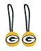 NFL Green Bay Packers Sports Team Logo Zipper Pull Charm Tag Set Luggage Pet Id by Aminco International