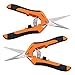 VIVOSUN Gardening Hand Pruner Pruning Shear with Straight Stailess Steel Blades (2Pack Orange) primary