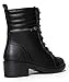 Moto Lace Up Combat Bootie Ð WomenÕs Pull on Casual Military Ankle Boot