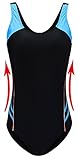 EBMORE Womens One Piece Swimsuit Bathing Suit Chlorine Resistant Athletic Sport Training Exercise