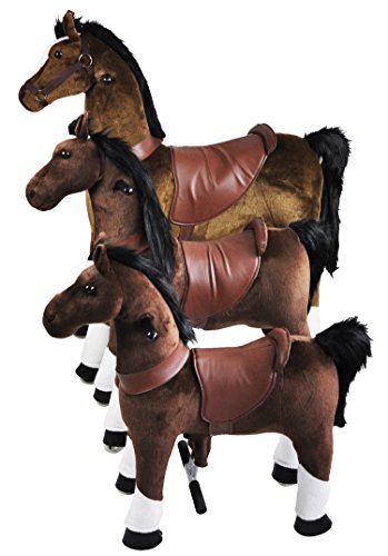 Mechanical Riding Horse Toy Simulated Horse Riding on Toy Ride-on Cycle Toys :More Comfortable Riding with Gallop Motion for Kids 3-6 Years