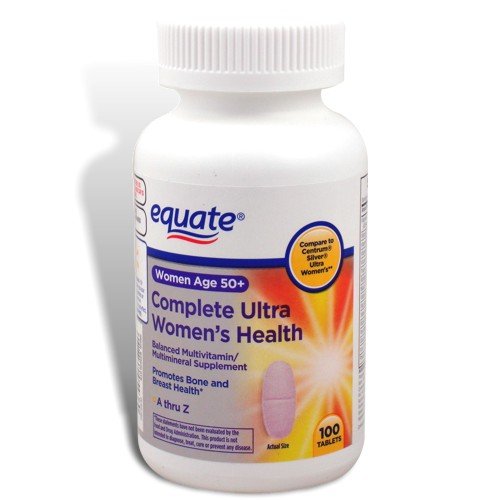 Equate Complete Multivitamin, Men 50+, 100 Tablets