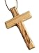 Large Christian Cross Olive Wood Pendant HJW