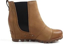 Sorel Womens Lea Wedge Boot, Camel Brown, 9.5 B(M) US