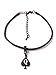 Alternative Intentions Q Spade (Queen of Spades) Charm Anklets in Black Silver and Gold - Hotwife - Cuckoldress