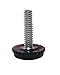 Combo Solutions Adjustable Furniture Levelers ¼ inches -20 T-Nuts with Black Leveler Glides - 20’s