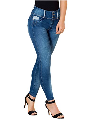 Laty Rose 2016 Jeans Colombianos Levanta Cola Blue Denim Butt Lifter Jeans  Light Blue 9 - Thumbnail 4