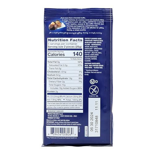 PERUGINA COFFEE CHOCOLATE CHOCOLATE PACK OF 4 (4.4 OUNCE) BAG