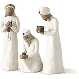 Willow Tree The Three Wisemen, sculpted hand-painted nativity figures, 3-piece set