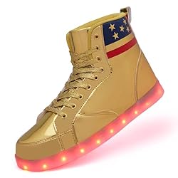 Light Up Shoes Women Men, USB Charging LED Glitter