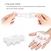 Gel Toe Separator,Bestrice Toe Spacers Rubber Toe Stretchers Used for Sports Activities, Yoga Practice & Running for Men and Women Bunion Pain Relief Toe Straightener Achilles Stretcher (1 pair)