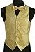 Amanti - Men's 4pc Set Paisley Tuxedo Vest Vest/Tie/Hanky/Bow Tie
