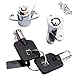 Chern Yueh Saddlebag and Tour-Pak Lock Keys Kit for 94-13 Harley-Davidson Touring FLH/T 90686-92 53710-93 53848-00 (Chrome)
