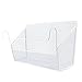 YIFAN 2Pack Dormitory Bedside Storage Baskets, Mesh Origanizer for Books Phones Drinks Office Home Table Hanging Organizer Desktop Corner Shelves (White)