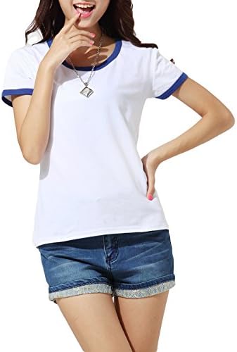 Cloudy Arch Womens Basic Cotton T - shirt Blue X - Large, Blue, Tag XL, US S