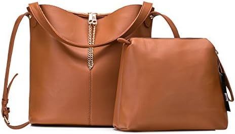 Anna Jones Leather Satchel Tote Handbags for Women – Black, Brown, Gray, Olive Green Large Shoulder Bags with Top Handles, Double Zipper, Magnetic Button &amp; Adjustable Strap