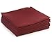 YOURTABLECLOTH Cloth Dinner Napkins100% Spun Polyester with Hemmed Edges 20x 20 Set of 12 (Burgundy)