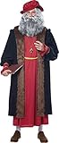 California Costumes Men's Leonardo Da Vinci Renaissance Man, Red/Black, Large/X-Large