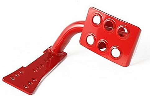 Metal Left Side Foot Rest Kick Panel Dead Pedal for Jeep Wrangler JK Sahara Sport Rubicon Unlimited X X-S Mountain Islander Wilys Wheeler Polar Freedom 2007-2016 (Red)