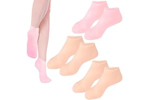 3 Pairs Silicone Socks for Women Moisturizing Foot Socks Aloe Socks Spa Pedicure Socks for Women Foot Aloe Socks Repairing Dr