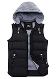 ZSHOW Women's Winter Padded Vest Removable Hooded Outwear Jacket