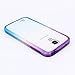 S4 Case, Samsung S4 Case,Galaxy S4 Case ,BAISRKE Purple and Blue Gradient TPU Soft Edge Bumper Case Rubber Silicone Skin Cover for Samsung Galaxy S4 I9500 I9505
