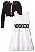 Rare Editions Big Girls' Textured Knit Dress With Cardigan