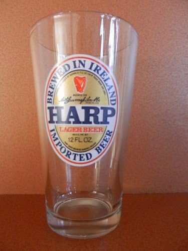 Harp Irish Lager Pint Glass