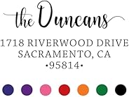 Personalized The Duncans Self-Inking Address Stamp and Ink with Name | Personalized Couples Address Stamps | C