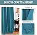 H.VERSAILTEX Blackout Thermal Insulated Living Room Curtains 84 inches Long Kids Boys Room Curtains for Bedroom - Room Darkening Window Treatment Grommet One Panel, Turquoise Blue, 52'W x 84'L