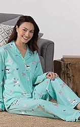 PajamaGram Womens Pajamas Soft Cotton - Dog Pajamas
