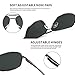 SUNGAIT Men's Polarized Sunglasses Durable Metal Frame for Fishing Driving Golf (Gunmetal Frame/Grey Lens) Metal Frame 0925 QKH